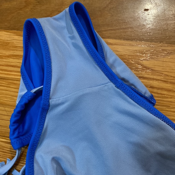 Aerie Swim Blue Bikini Bottom With Tie Sides Size XS - Picture 8 of 9